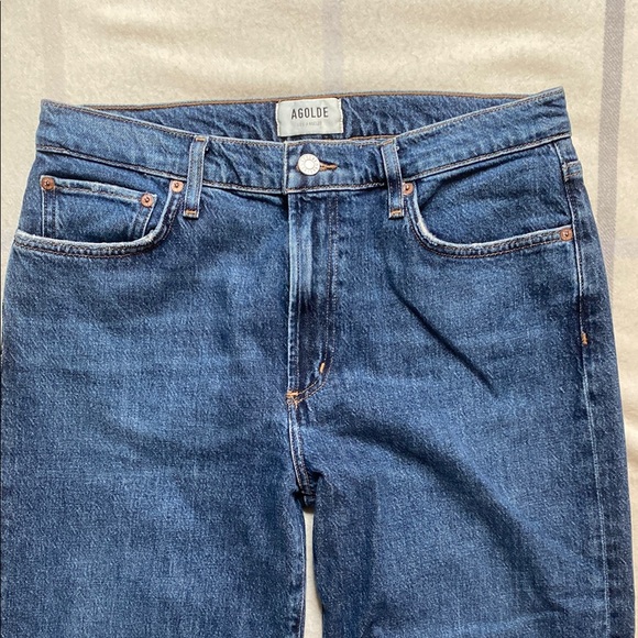 Agolde Harper Mid Rise Wide Leg Jeans Size 29 - Picture 3 of 14